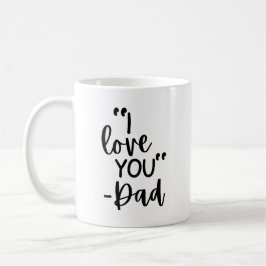 Caneca De Café “Eu Te Amo – Pai” Memorial de Foto Personalizável