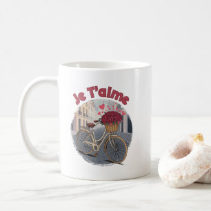 Caneca De Café Eu Te Amo Paris Citação de Amor no Dia dos Namorad