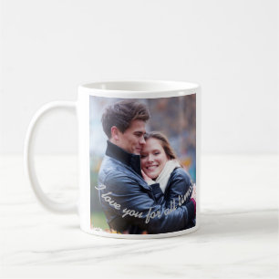 Caneca De Café Eu Te Amo Por Todo o Sempre! Foto e Mensagem de Ca