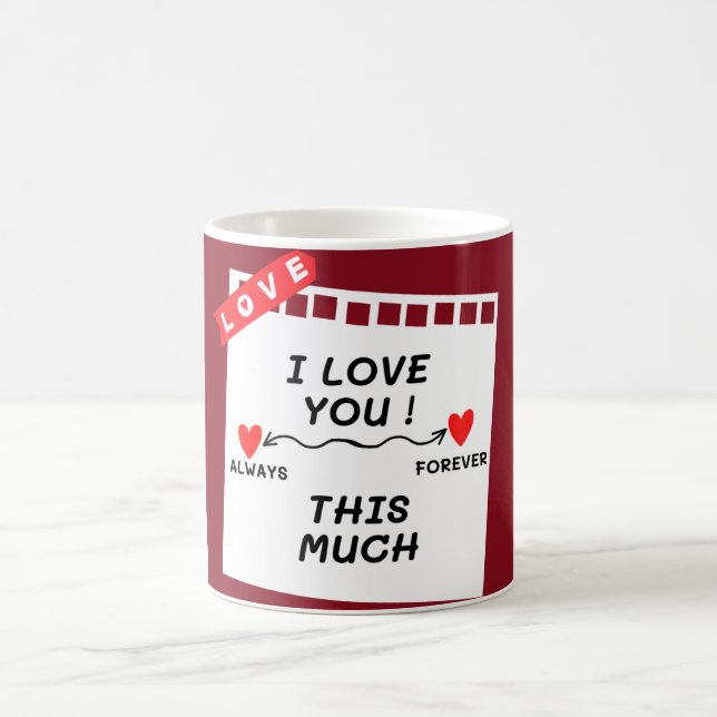 Caneca De Café "Eu te amo tanto" (Centro)