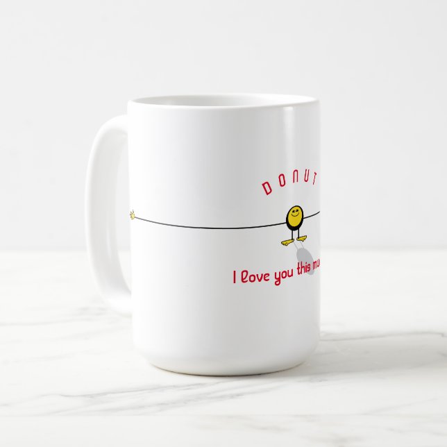 Caneca De Café Eu te amo tanto assim! (Frente Esquerda)