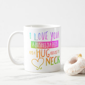 Caneca De Café Eu te amo um arbusto e uma lata de café
