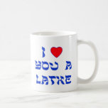 Caneca De Café Eu te amo um Latke<br><div class="desc">Grande presente de Chanukah para dizer a alguém quanto você os ama com um jogo em palavras com Latke!</div>