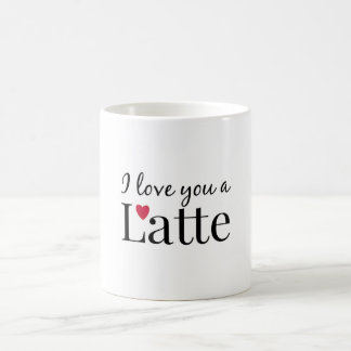 Caneca De Café Eu te amo um latte