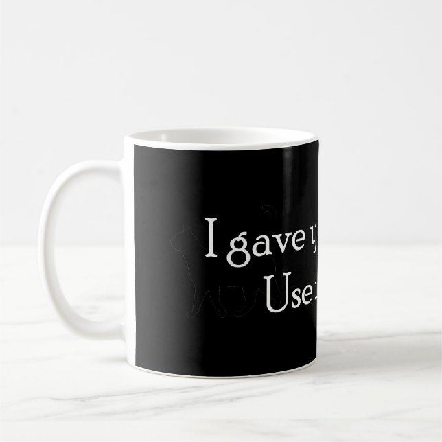 Caneca De Café Eu Te Dei Um Cérebro (Esquerda)