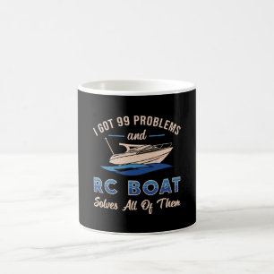 Caneca De Café Eu Tenho 99 Problemas E O Modelo De Barco RC Engra