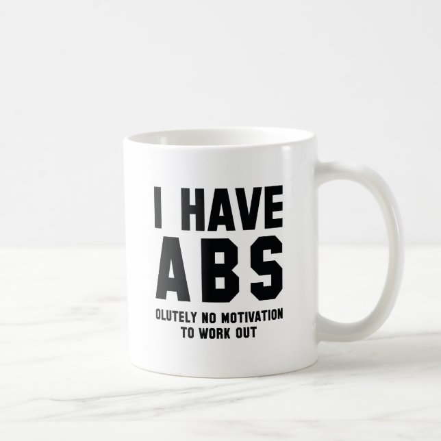 Caneca De Café Eu Tenho Abs (Direita)