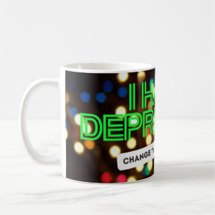 Caneca De Café Eu tenho depressão