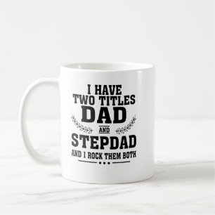 Caneca De Café Eu tenho dois títulos de camisa de Pai