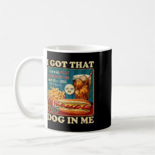 Caneca De Café Eu Tenho Esse Cachorro Em Mim Funny Hotdogs Combo