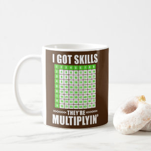 Caneca De Café Eu tenho habilidades Eles estão Multiplicando a M