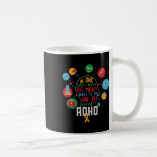 Caneca De Café Eu Tenho Muitas Ideias Adiante Sensibilizar Cores
