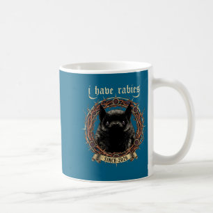 Caneca De Café Eu Tenho Raiva Camisa Gótica de Morcego Humor Negr