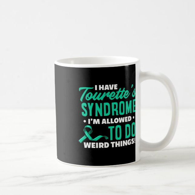 Caneca De Café Eu Tenho Síndrome de Tourette Diversão Síndrome de (Direita)