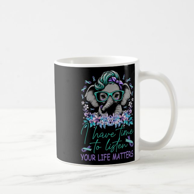 Caneca De Café Eu Tenho Tempo Para Ouvir Problemas De Vida Suicíd (Direita)
