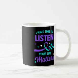 Caneca De Café Eu Tenho Tempo Para Ouvir Saúde Mental Conscientiz