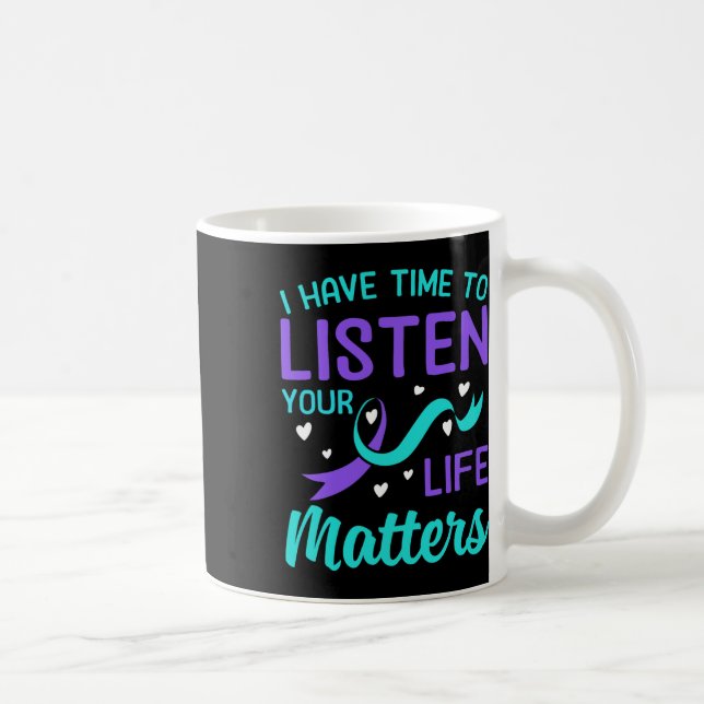 Caneca De Café Eu Tenho Tempo Para Ouvir - Seus Problemas De Vida (Direita)