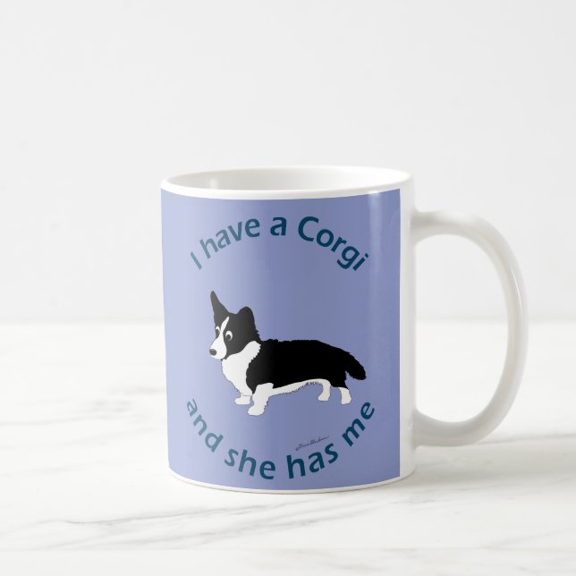 Caneca De Café Eu Tenho Um Corgi (Direita)