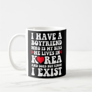 Caneca De Café Eu Tenho Um Namorado Que É O Meu Bias Kpop Kdrama 