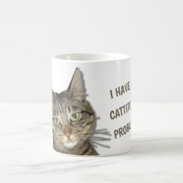 Caneca De Café Eu tenho um problema de cattitude!