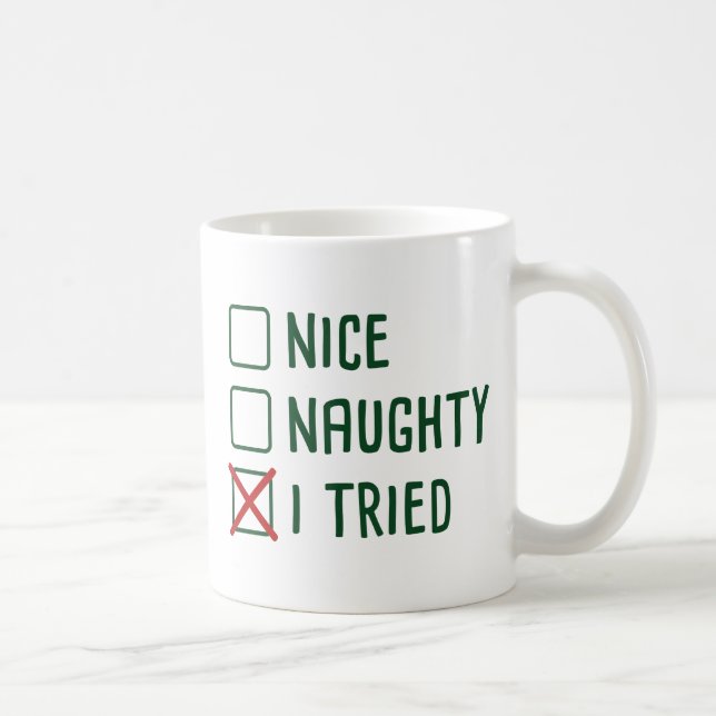 Caneca De Café Eu Tentei (Direita)