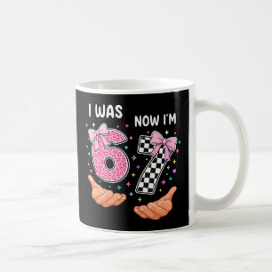 Caneca De Café Eu tinha 6 anos agora eu tenho 7 números de aniver