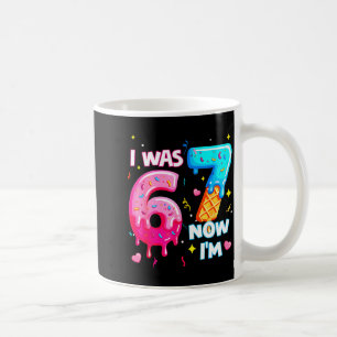 Caneca De Café Eu tinha 6 anos agora tenho 7 7º Aniversário Sorve