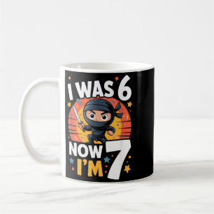 Caneca De Café Eu Tinha 6 Anos Agora Tenho 7 Anos Festa de Aniver