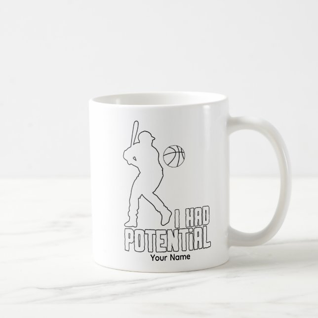 Caneca De Café Eu Tinha Potencial - IHPOTL01 (Direita)