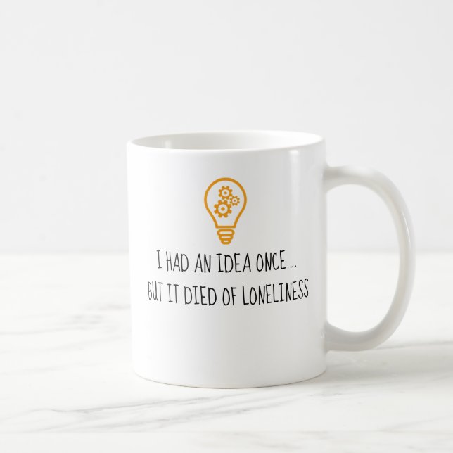 Caneca De Café Eu Tive Uma Ideia - Um MisterP Mug (Direita)