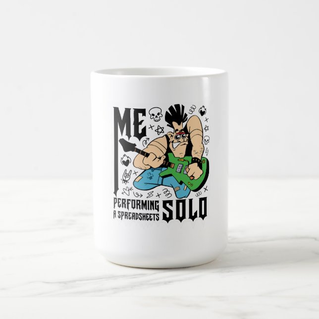 Caneca De Café eu tocando um solo de planilha (Centro)