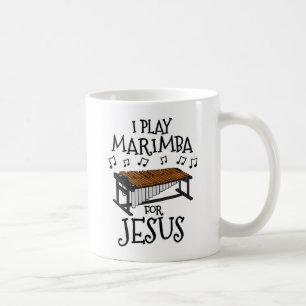 Caneca De Café Eu Toco Marimba Por Jesus, Percussionista Cristão