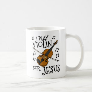 Caneca De Café Eu Toco Violino Por Jesus, Violinista Cristão