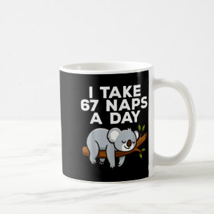 Caneca De Café Eu Tomo 67 Sonecas Por Dia Koala Engraçado Seis Se