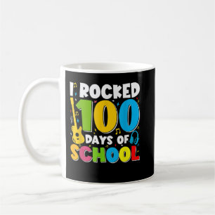 Caneca De Café Eu Toquei 100 Dias De Música De Guitarra Escolar