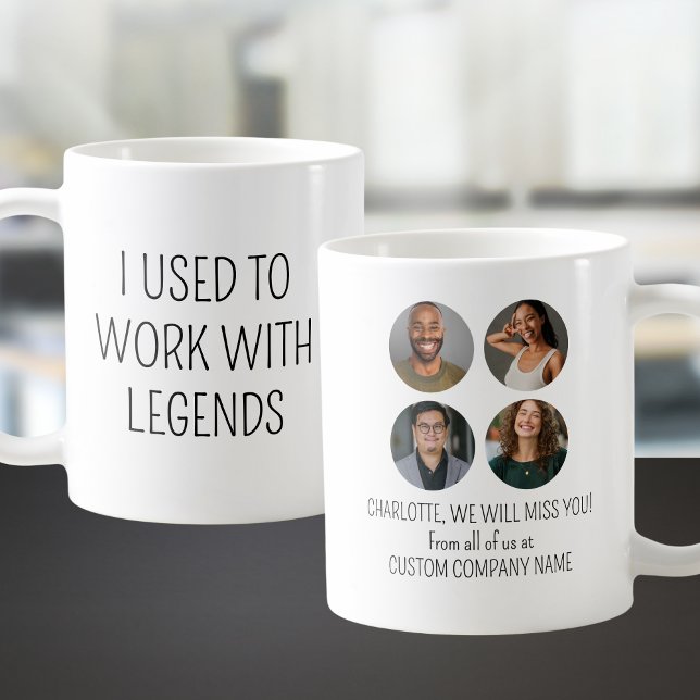 Caneca De Café Eu Trabalhava Com Legendas 4 Foto De Colega (I Used To Work With Legends 4 Coworker Photo Coffee Mug
)