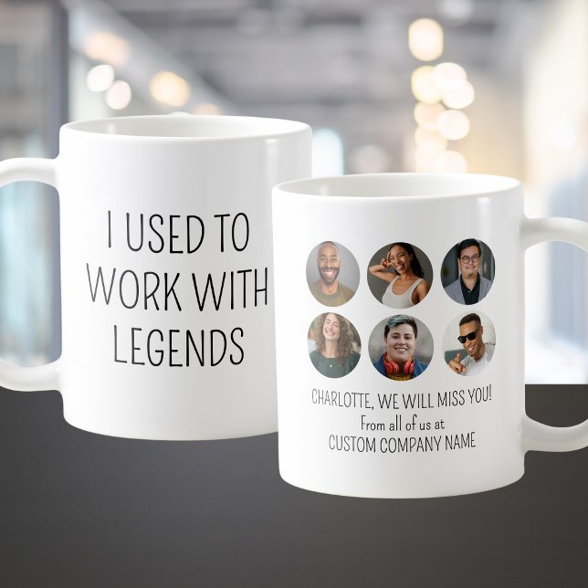 Caneca De Café Eu Trabalhava Com Legendas 6 Foto De Colega (I Used To Work With Legends 6 Coworker Photo Coffee Mug
)