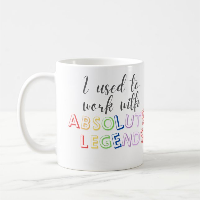 Caneca De Café Eu trabalhava com lendas absolutas (Esquerda)