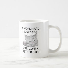 Caneca De Café Eu trabalho Duro