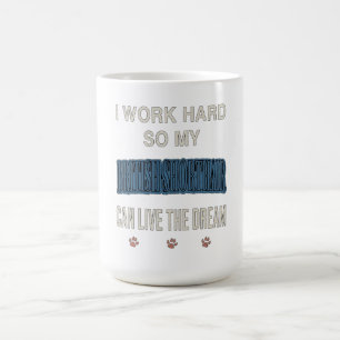 Caneca De Café Eu Trabalho Duro Para Que Meu British Shorthair Vi