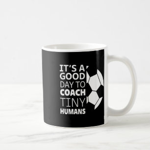 Caneca De Café Eu Treino Humanos Minúsculos Treinador de Futebol 