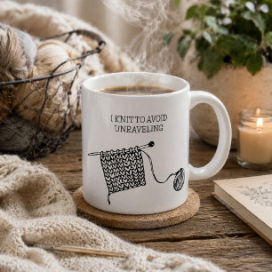 Caneca De Café Eu Tricô para Evitar Desmanchar Humor