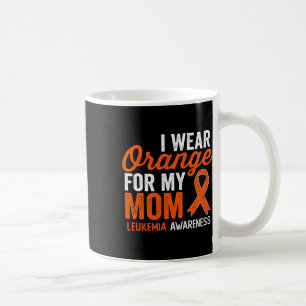 Caneca De Café Eu Uso Laranja Pela Minha Mãe Guerreira da Leucemi