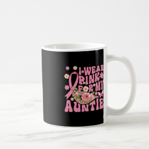 Caneca De Café Eu Uso Rosa Pela Minha Tia Apoio ao Câncer de Mama