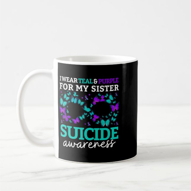 Caneca De Café Eu Uso Roxo E Verde Azulado Para a Prevenção Para  (Esquerda)
