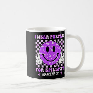 Caneca De Café Eu Uso Roxo Para Conscientização Sobre Epilepsia R