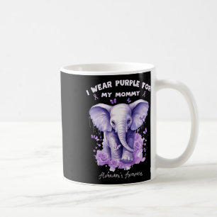 Caneca De Café Eu Uso Roxo Pelo Meu Elefante Mamãe Heimerheimer's