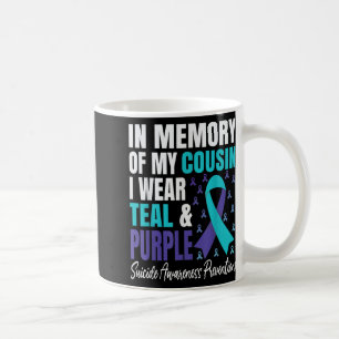 Caneca De Café Eu Uso Verde e Roxo Para a Prevenção do Suicídio d