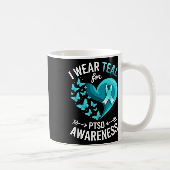 Caneca De Café Eu Uso Verde Turquesa Para Conscientização Do Tpt  (Direita)
