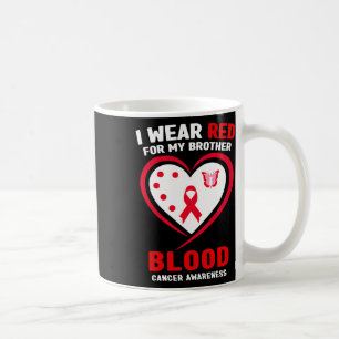 Caneca De Café Eu Uso Vermelho Para A Consciencialização Do Cancr